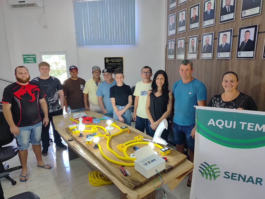 Curso de eletricista na Câmara de Vereadores de Paulo Bento