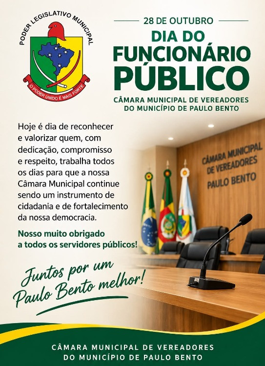 Parabéns a Todos os Servidores Públicos!